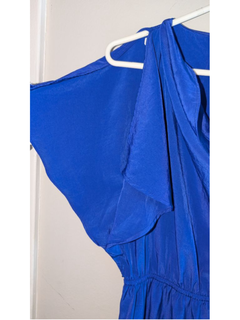 Mossimo Blue Cold Shoulder Dress Small - Picture 4 of 7